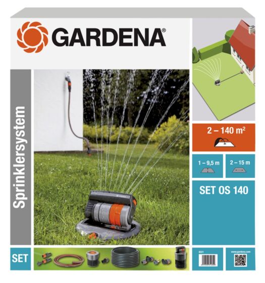 GARDENA Complete set met verzonken zwenksproeier OS140